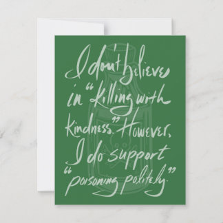 Poisoning Politely Card