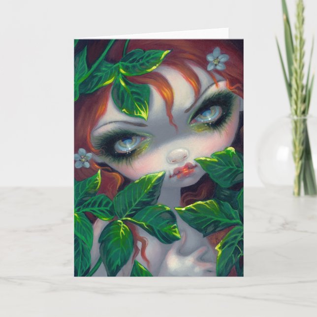 "Poisonous Beauties IV: Poison Ivy" Greeting Card (Front)