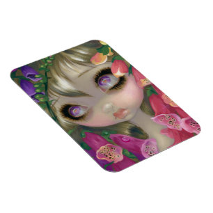 "Poisonous Beauties IX:  Foxgloves" Flex Magnet