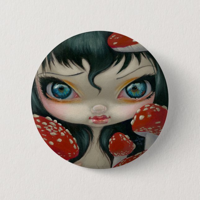 "Poisonous Beauties VI: Fly Agaric" Button (Front)