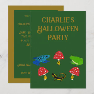 Poisonous Forest Halloween Custom Invitation