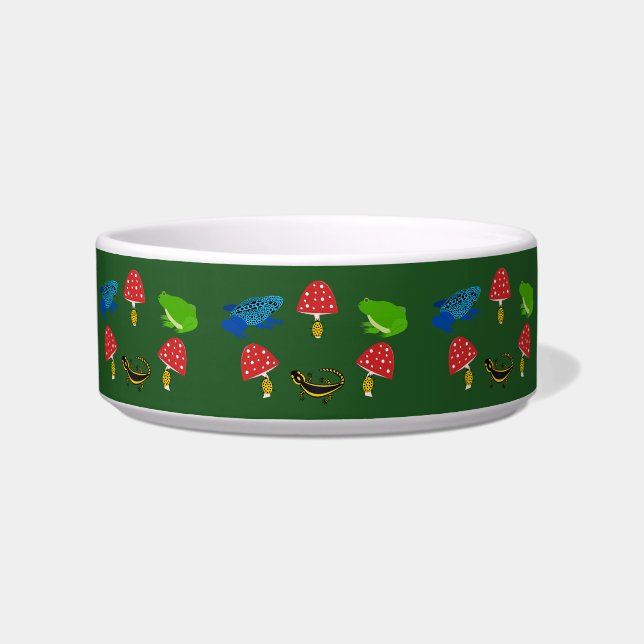 Poisonous Forest Halloween Patterned Bowl (Left)