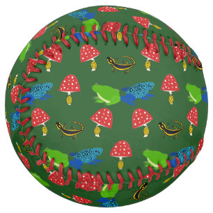 Poisonous Forest Halloween Patterned Softball
