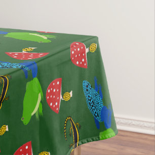 Poisonous Forest Halloween Patterned Tablecloth