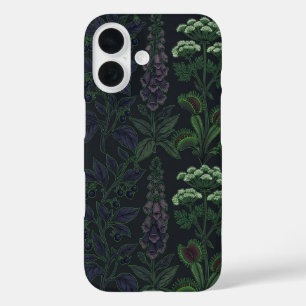 Poisonous Plants Dark Botanical Pattern Phone Case