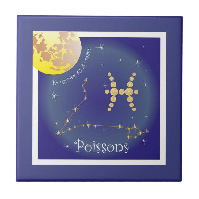 Poissons 19 février au 20 mars photo tile (Front)