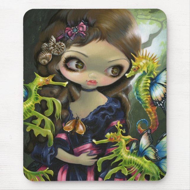 "Poissons Volants: L'Hippocampe" Mousepad (Front)