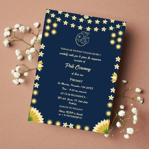 Poite Janeu Upanayanam Hindu Holy Thread Floral Invitation