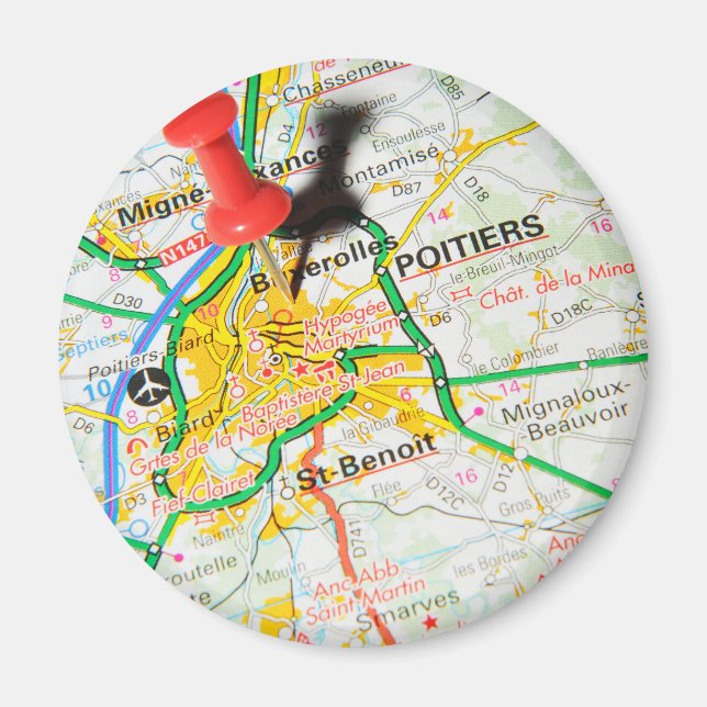 Poitiers, France Magnet (Front)