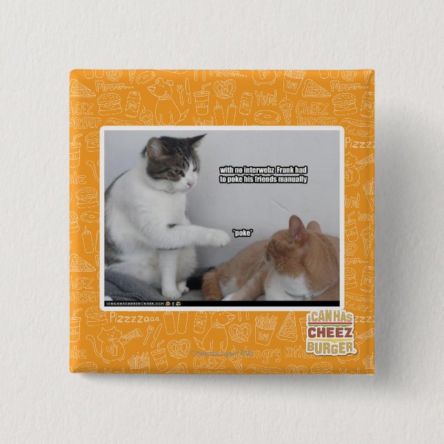 Poke. 15 Cm Square Badge (Front)
