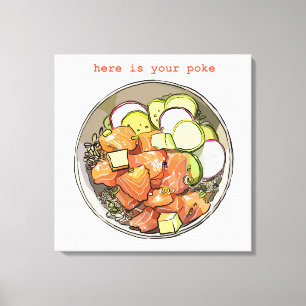 POKE BOWL CANVAS PRINT