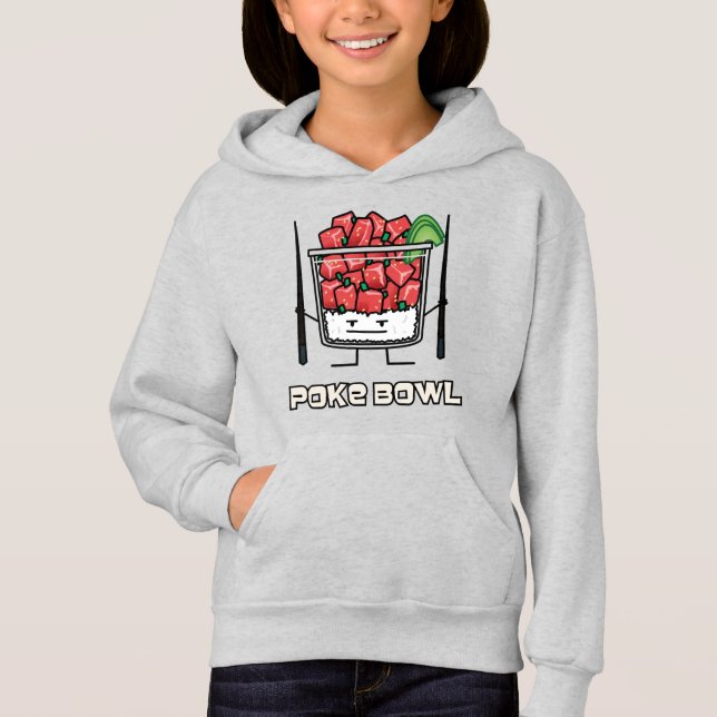 Poke bowl Hawaii raw fish salad chopsticks aku (Front)