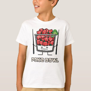 Poke bowl Hawaii raw fish salad chopsticks aku T-Shirt