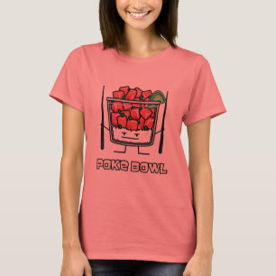Poke bowl Hawaii raw fish salad chopsticks aku T-Shirt
