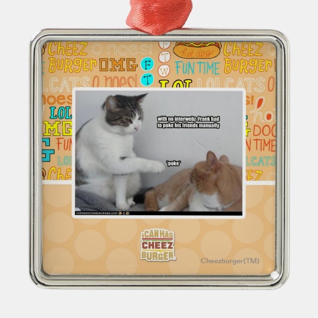 Poke. Metal Tree Decoration (Front)