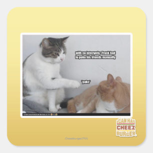 Poke. Square Sticker