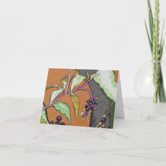 Pokeberry Native Plant Note Card