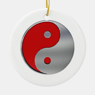 Pokeman Logo Ceramic Tree Decoration