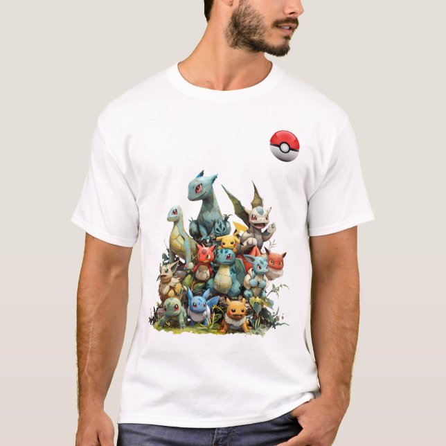 "Pokémon Power Pocket Tee" T-Shirt (Front)