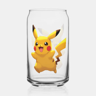 Pokémon und seine Treue Freunde T-Shirt Can Glass