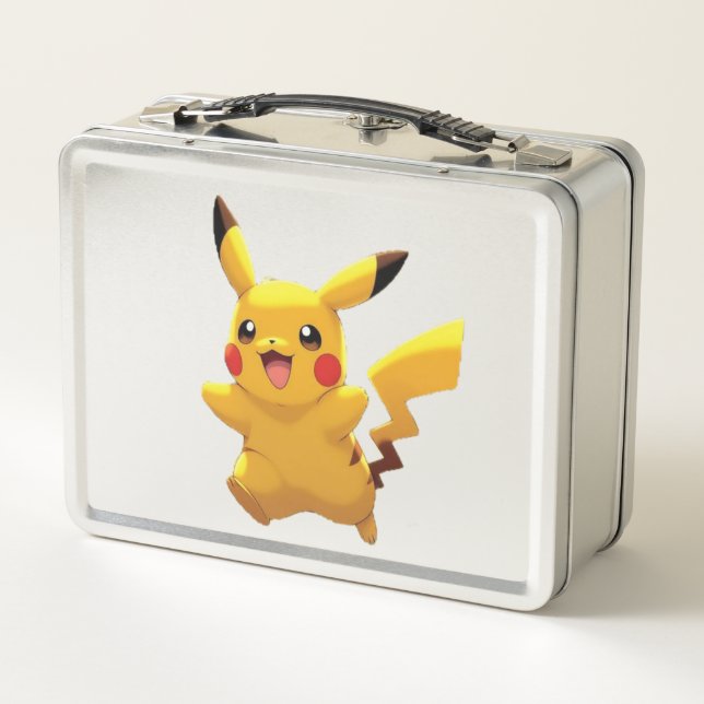 Pokémon und seine Treue Freunde T-Shirt Metal Lunch Box (Back)
