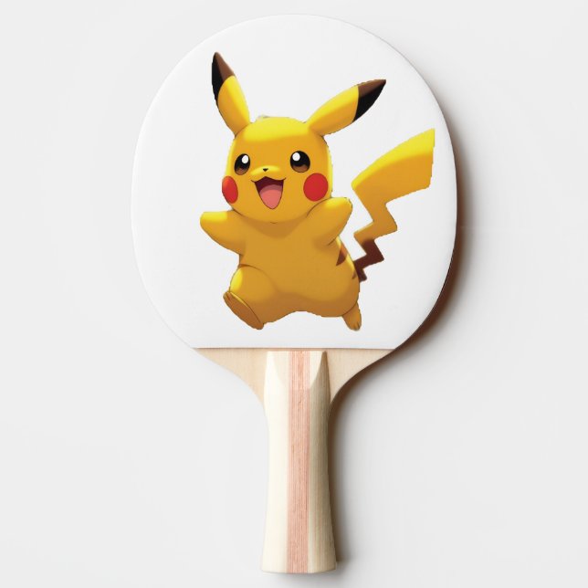 Pokémon und seine Treue Freunde T-Shirt Ping Pong Paddle (Back)