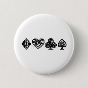 Poker 6 Cm Round Badge