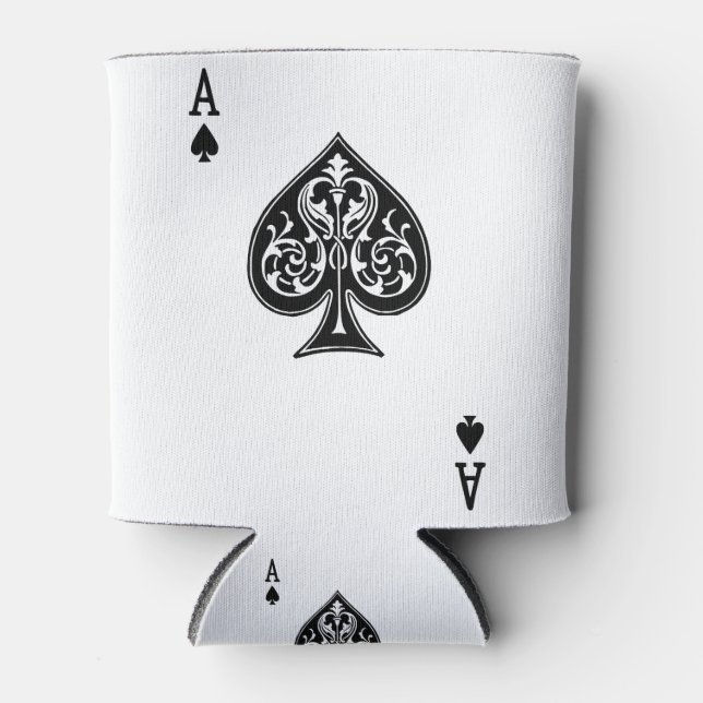 Poker Ace Card Can Cooler (Front)