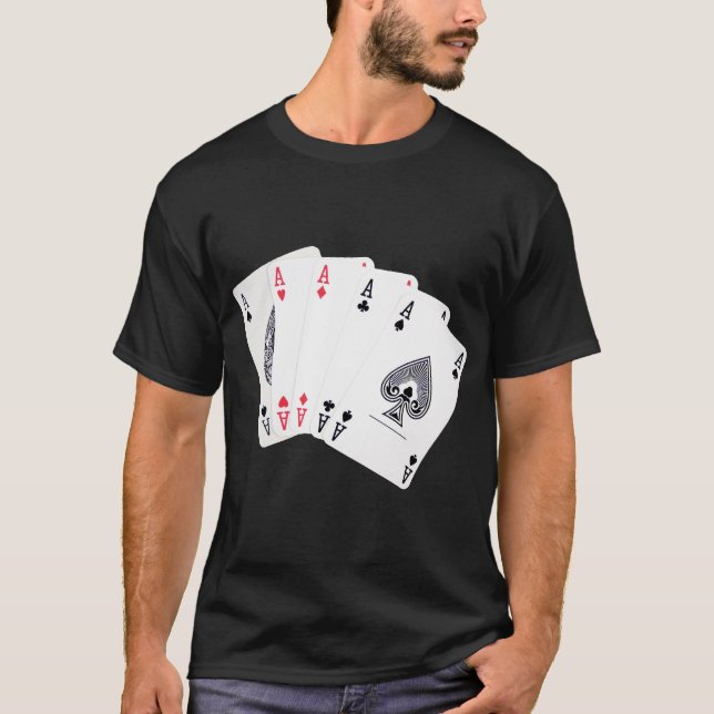 Poker aces T-Shirt (Front)