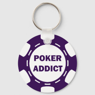 POKER ADDICT POKER CHIP KEY RING