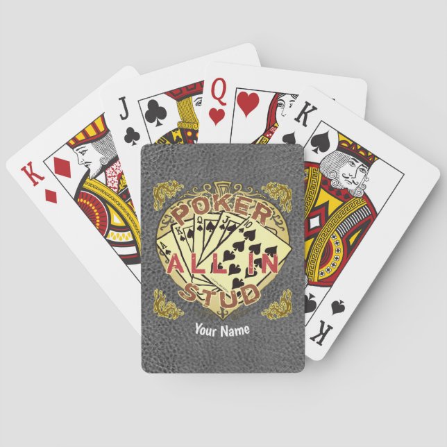 Poker All In  Playing Cards (Back)