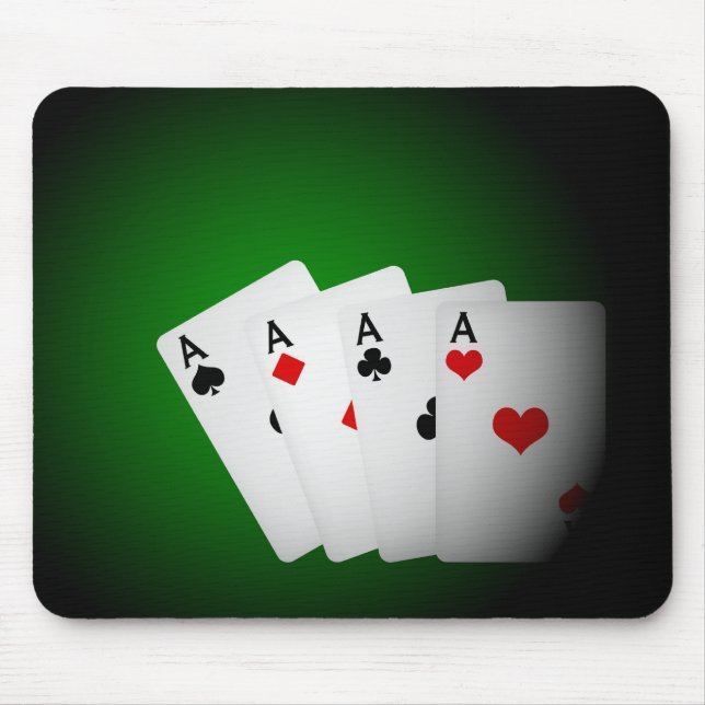 Poker Background Mouse Pad (Front)