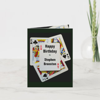 Poker birthday anniversary invitation party card