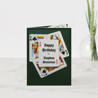Poker birthday anniversary invitation party card