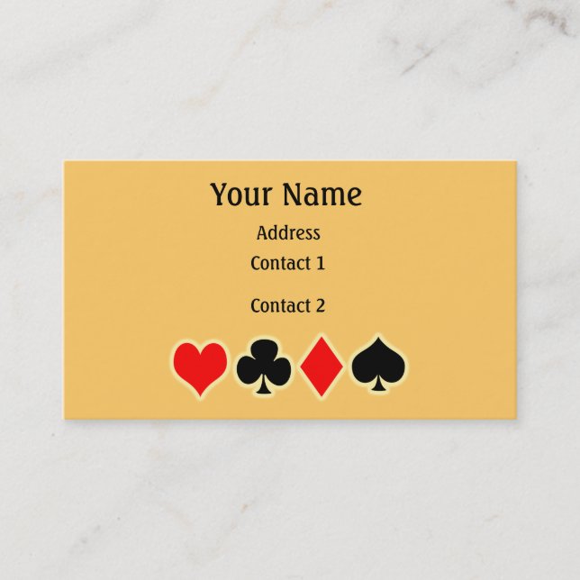 Poker Business Card (Front)