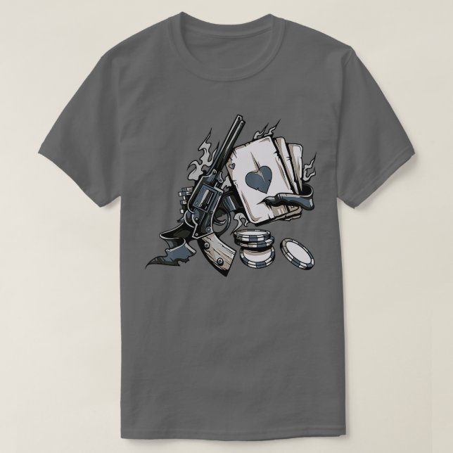 Poker Card Design - 1 T-Shirt (Design Front)