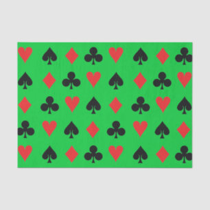 Poker Card Suits Tissue Paper
