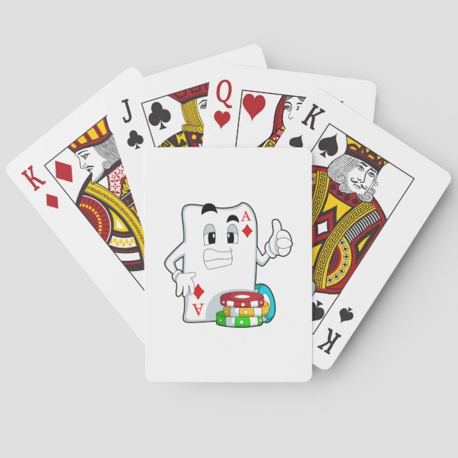 Poker card with Poker chips (Back)