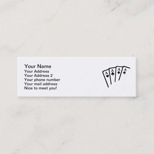 Poker Cards Aces (Front)