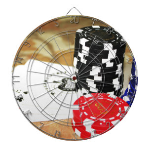 Poker Cards Aces Chips Gambling Casino Win Game Dartboard