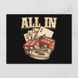 Poker Cards Chips Casino Gambling Player Game Gift