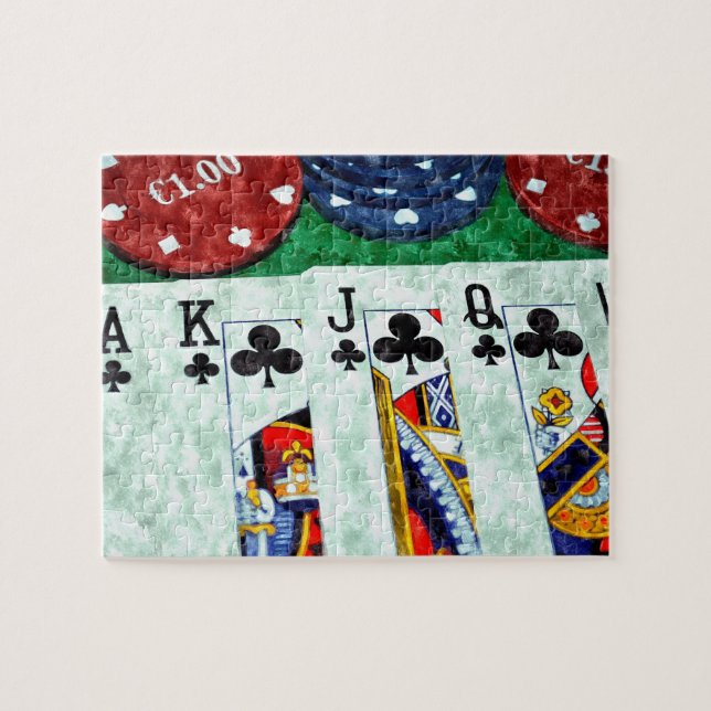 POKER CARDS JIGSAW PUZZLE (Horizontal)
