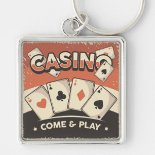 Poker Cards  Key Ring