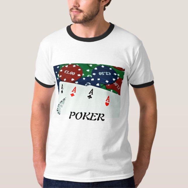 POKER CARDS PHOTOS T-Shirt (Front)