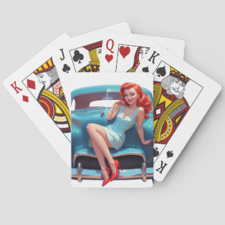 Poker Cards Pin-Up Art