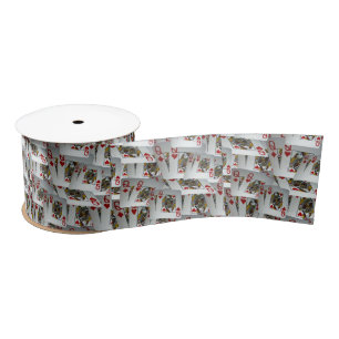 Poker Cards Queens Pattern, Satin Ribbon