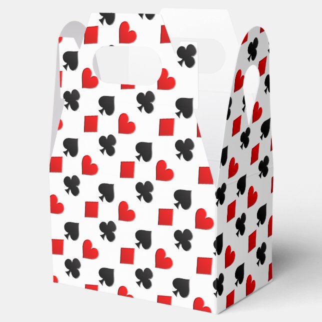Poker Cards Suits Favour Box (Opened)