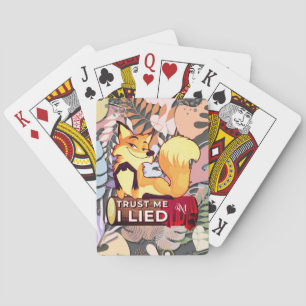 Poker Cards : Trust Me I Lied (grey)