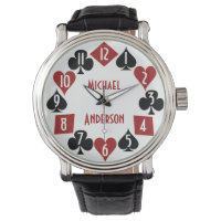 Poker Casino Gambler Card Suits Custom Name