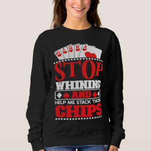 Poker Casino Poker Player Gambling Roulette Retire Sweatshirt